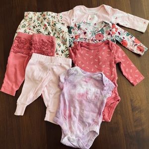7 piece onesie lot for baby girl